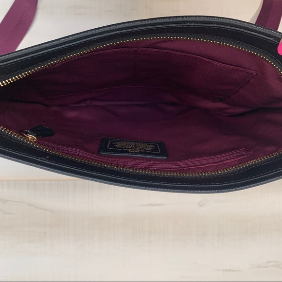 NWOT Coach Taylor Purple Floral Print Crossbody - Picture 6 of 10